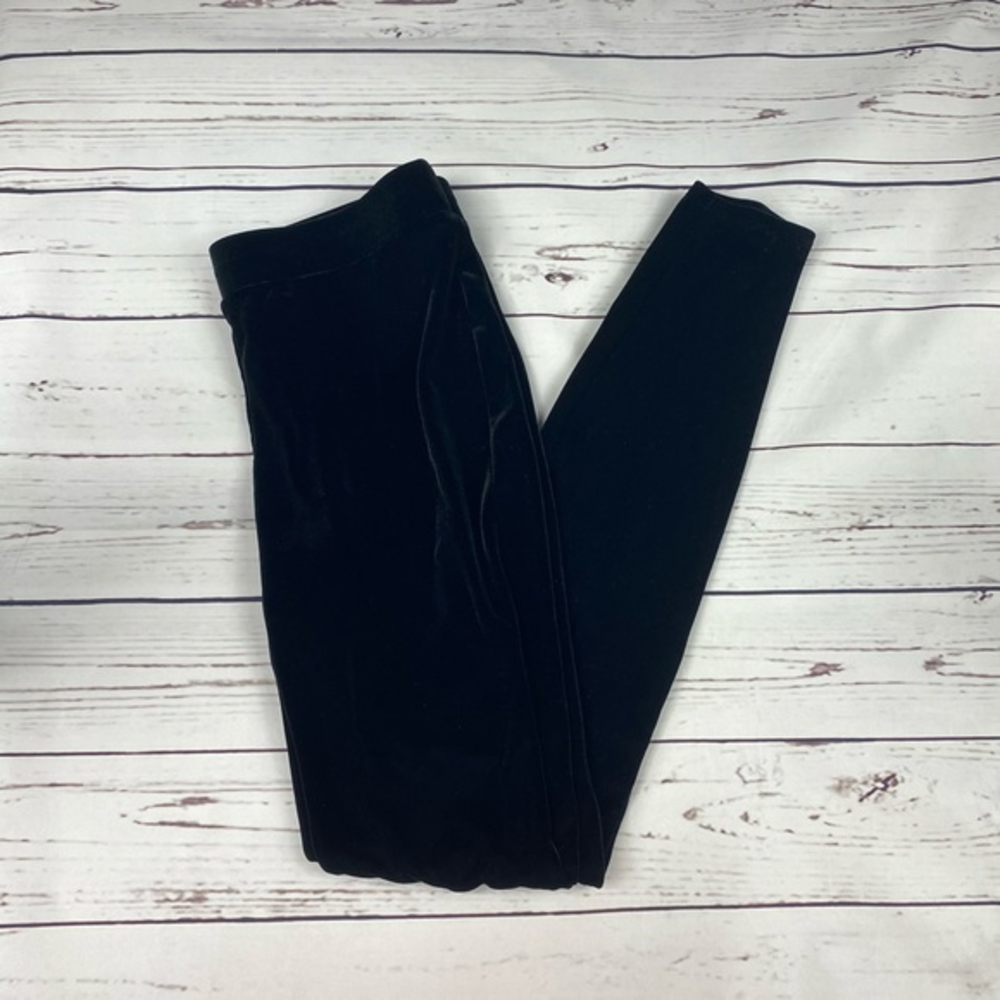 Express Black Velvet Leggings
